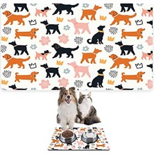 Frefly Store Beyaz Renkli 40X60 cm Su Geçirmez Kedi ve Köpek Paspası