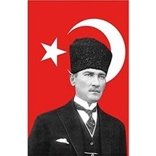 Frefly Store Atatürk Temalı Bayrak, 100 x 150 cm Boyutunda