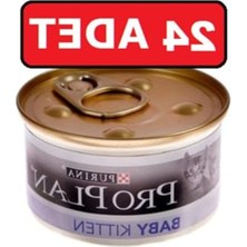 Frefly Store Yavru Kediler Için Tavuklu 24 Adet x 85 gr Konserve, Besleyici Içerik