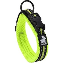 Frefly Store Reflektörlü Neon Sarı Köpek Eğitimi Tasması, M Beden