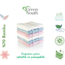 Green Youth - Bambu 6'lı Lüks El ve Yüz Havlusu Seti +1 Hediye – Yüksek Emici, Doğal ve Antibakteryel 85*50