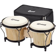 Frefly Store 18 ve 20 cm Bongo Davul Seti, Taşınabilir Çanta ile