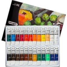 Frefly Store Yağlı Boya Seti, 24 Farklı Renk - 12 ml Tüp