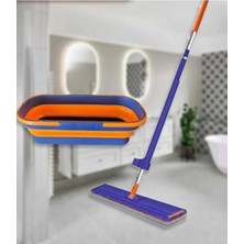 Frefly Store Kendinden Sıkmalı Tekerli Mop Seti, 1 Yedek Bez ile
