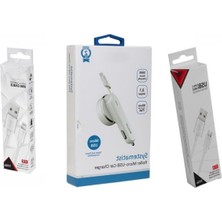Frefly Store 3.1A 15W Araç Şarj Aleti, Micro USB ve Type-C Kabloları ile Uyumlu