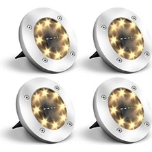 Frefly Store Dış Mekan Bahçe Tavan Lambası, Güneş Enerjisiyle Çalışan 8 LED Aydınlatma