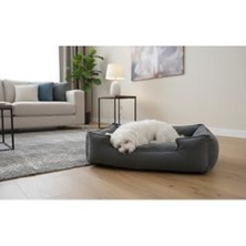 Frefly Store 60X45 cm Gri Kedi ve Küçük Irk Köpek Yatağı