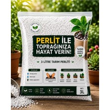 Nexvoria 3 Litre Tarım Perliti – Toprak Havalandırıcı Perlit | Saksı, Kaktüs, Sukulent ve Orkide Için Doğal Perlit