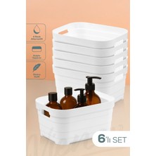 Empressco 6'lı 3,8 Litre Saklama Kutusu Beyaz