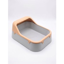 Frefly Store Geniş Hacimli Kedi Tuvaleti, Kolay Temizlenebilir Plastik Tasarım