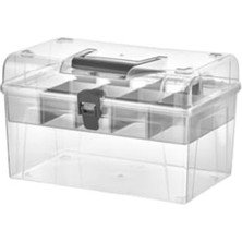 Frefly Store Şeffaf Organizer Kutusu, Çok Amaçlı Taşınabilir Tasarım
