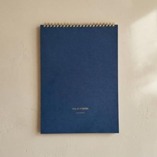 Frefly Store Tarihsiz Günlük Planlayıcı, Spiralli, A4, 60 Yaprak, 110 gr Kağıt