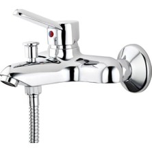 Frefly Store Duvardan Montajlı Krom Banyo Bataryası – Seramik Kartuşlu