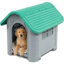 Empressco Brave Paws Plastik Köpek Kulübesi 85X71X66 cm Yeşil