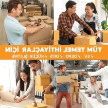 Frefly Store Şeffaf Koli Bandı, 45MM x 100 Metre, 6'lı Paket