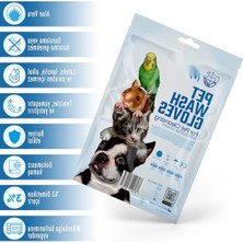 Frefly Store Evcil Hayvan Temizleme Mendil Kesesi, Aloe Vera ve Bariyer Kremli (10 Adet)