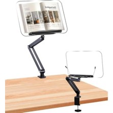 Frefly Store 360° Dönebilen Ayarlanabilir Masa Kenarı Kitap ve Tablet Standı