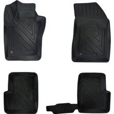 Semtaş Fiat 500X 2020 Araca Özel 5d Derin Havuzlu Paspas | Milimetrik Tam Uyum | Kokusuz | Kaymaz