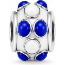 Lovecharm Tasarım El Yapımı Blue Breeze Murano Cam Charm