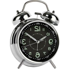 Frefly Store Büyük Boy Nostaljik Analog Çalar Saat - Fosforlu Işıklı