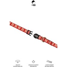 Frefly Store Boğulma Önleyici Kilitli Kedi Boyun Tasması Bordo Renk
