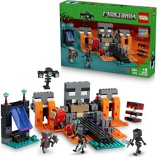 Frefly Store Kızıl Savaşçı ve 2 Wither Iskelet Figürü ile 494 Parçalı Minecraft Seti, Eğlenceli Hediye