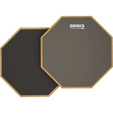 Frefly Store 30 cm Çift Taraflı Davul Uygulama Pedi, Kauçuk ve Neopren Yapı, Gri