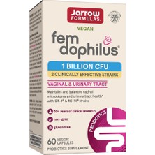 Jarrow Formulas Vegan Fem Dophilus 1 Billion Cfu Vaginal & Urinary Tract 60 Veg. Capsules