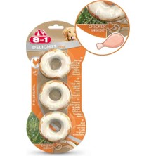 8in1 Delights Rings Tavuklu Köpek Çiğneme Halkaları 3 Lü 119 gr
