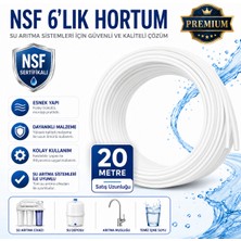 Bezos Nsf Sertifikalı Premium 6’lık Su Arıtma Hortumu 20 Metre 608696155