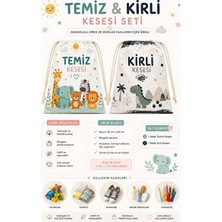 Novélune Bebek Bakım Çantası: Iki Parçalı Temiz ve Kirli Düzenleyici Kese Seti, Pratik Saklama Çözümü
