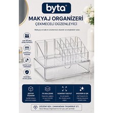 Novélune Makyaj & Takı Organizeri: Çekmeceli Çok Bölmeli Makyaj ve Takı Saklama Kutusu