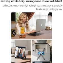 Frefly Store Katlanabilir Masaüstü Standı, Laptop ve Tablet Için, Metal Yapı
