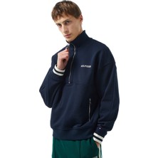 Tommy Hilfiger Erkek Mavi Sweatshirt
