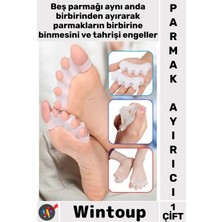 Wintoup #parmakayırıcı Halluks Valgus Ortopedik Koruyucu Düzeltici Gece Aparat Silikon Ayak 5 Parmak Ayırıcı