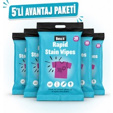 Vamoosh Boss It Leke Çıkarıcı Mendil 5li Set