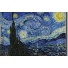 Rosaart Vincent Van Gogh Yıldızlı Gece Posteri, Klasik Sanat, Çerçevesiz Poster, Yüksek Çözünürlüklü Poster