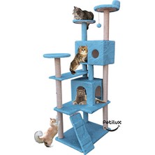 Novélune Kedi Tırmalaması: Çok Katlı Jüt Ipli Kedi Evi ve Tırmalama Kulesi