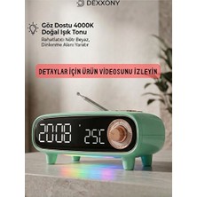 Novélune Nostaljik Radyo: Dijital Çok Fonksiyonlu Masa Saati ve Termometreli Radyo