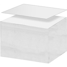 Frefly Store Beyaz Küp Not Kağıdı Yedeği, 500'LÜ Paket, 9.5x9.5 cm