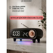 Novélune Nostaljik Radyo: Dijital Masa Saati ve Gece Lambası, Retro Tasarımlı Çalar Radyo