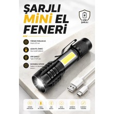 Midas Toptan Home El Feneri LED USB Şarjlı Zoom Mini LED Işık Acil Durum Feneri