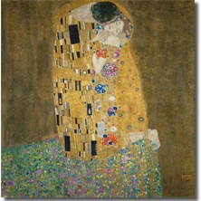 Rosaart Gustav Klimt The Kiss, Öpücük Posteri , Klasik Sanat, Çerçevesiz Poster, Yüksek Çözünürlüklü Poster