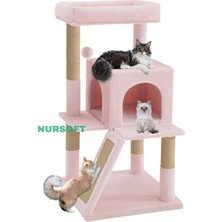 Novélune Kedi Tırmalaması: Teraslı Yuvalı Tırmalama Evi ile Kediniz Güvende ve Mutlu