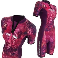 Novélune Dalış Elbisesi: Kadın Kısa Dalış Wetsuit - Hafif ve Esnek Su Sporları Kıyafeti