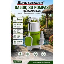 SCHUTZENGER 810 Plastik Dalgıç Su Motoru 7 mt Dik Atar Otomatik 11 Ton Su Atar Temiz Su Için Havuz Kuyu Asansör Boşluk