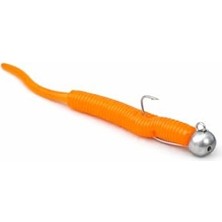 Frefly Store 5 cm Tırtıklı Kuyruk Silikon Yem Seti, Yüksek Görünürlük ve 1.2g Jighead