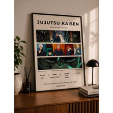 Bukalemun Shop jujutsu Kaisen Anime Afişi - A4 Minimalist Poster