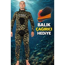 Novélune Dalış Elbisesi: Kalın 5mm Rock Camou 3xl