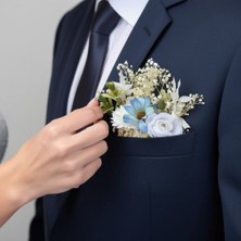 Jujü Atölye Damat Yaka Çiçeği,damat Cep Çiçeği, Sağdıç Yaka Çiçeği, Damat Yaka Iğnesi